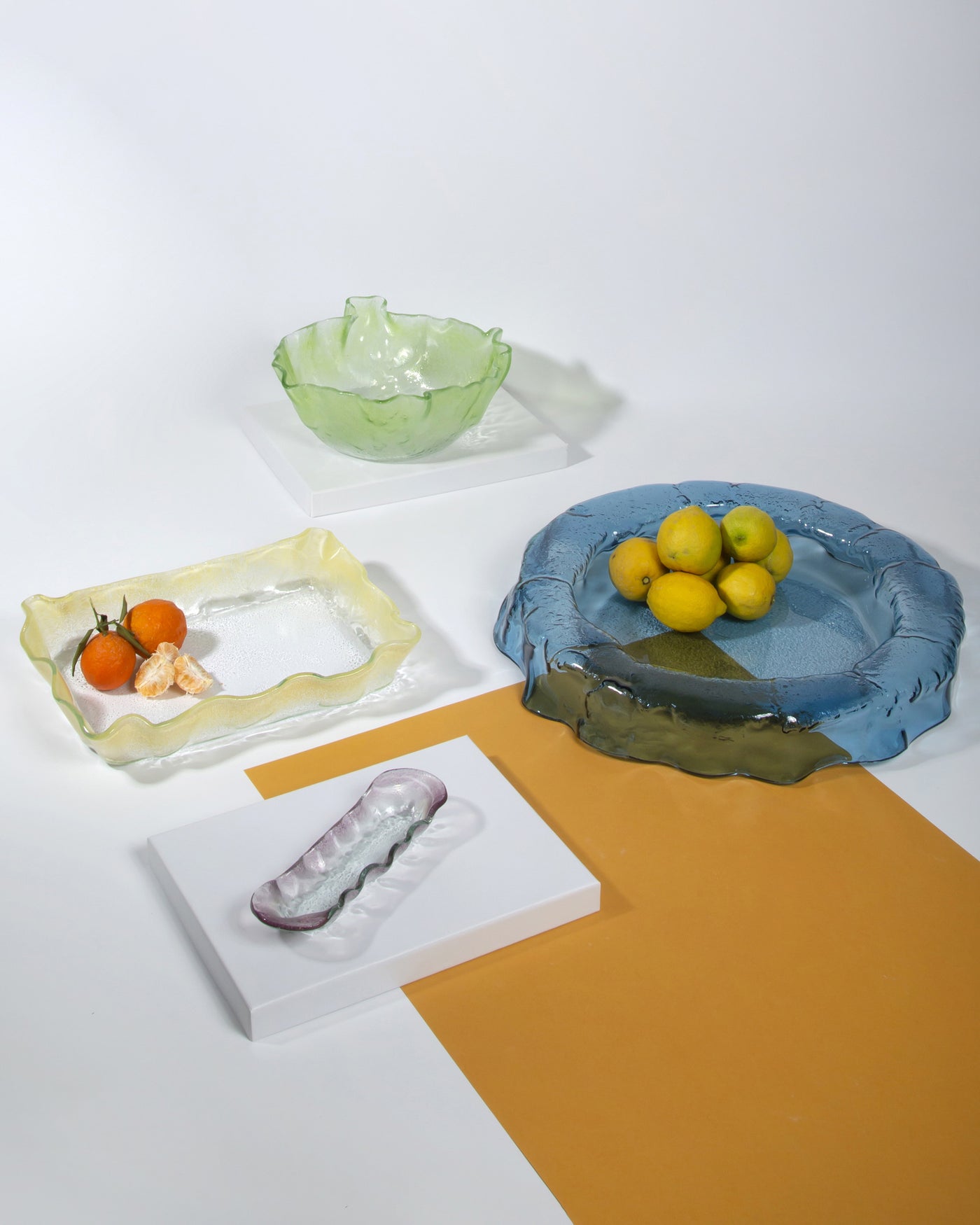 Prismé hand-fused glass pieces