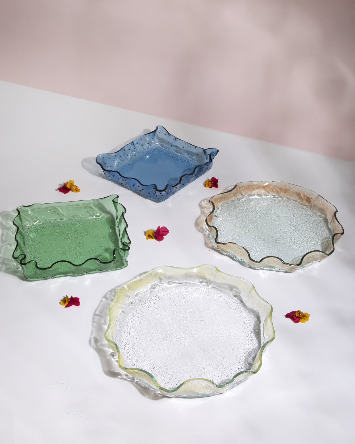 Prismé hand-fused glass pieces