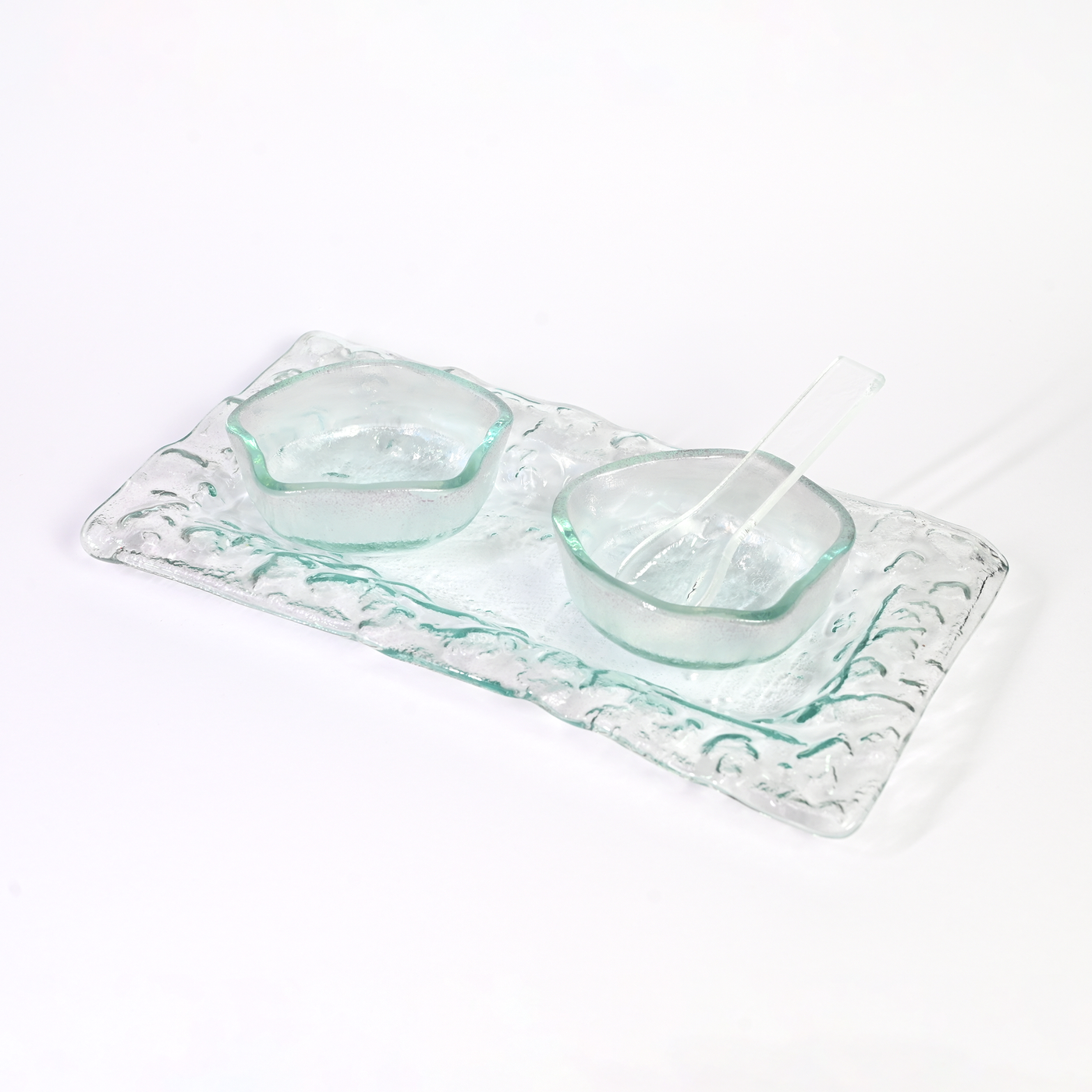 Small Tray, 2 Mini Blooms, Spoon Custom Piece